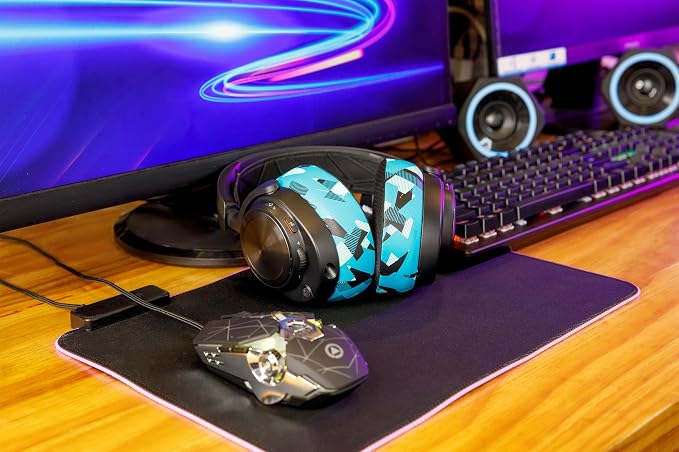 WC Freeze Nova Pro Wireless - Cooling Gel Earpads for Arctis Nova Pro Wireless, Nova Elite & Nova Pro Omni (Doesn’t Fit Other Models), by Wicked Cushions, Extra Thick & Comfortable | Cyan Prism
