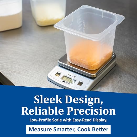 Carlisle FoodService Products SCDG13LP Low-Profile Digital Food/Kitchen Scale, 13lb Capacity