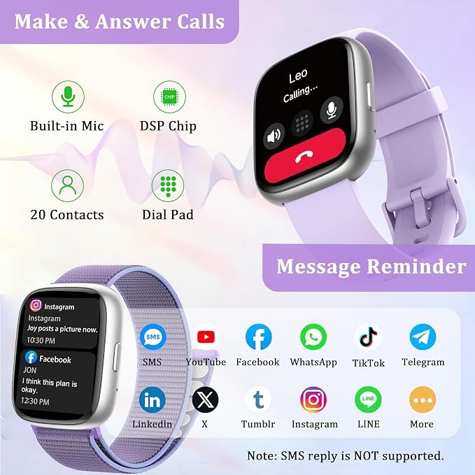 Smart Watch for Women Men, 2026 Upgrade Smartwatch [2 Bands, 44mm case], 1.83" Fitness Tracker Watch Alexa Built-in, Make/Answer Call, HR Sleep Stress Monitor, IP68 Waterproof Step Counter Watch