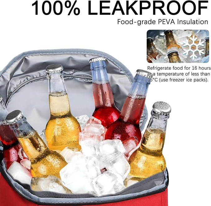 Cooler Backpack Insulated Leak Proof,Small Soft Coolers Bag for Men and Women Camping,Travel,Beach,Hiking,Picnic