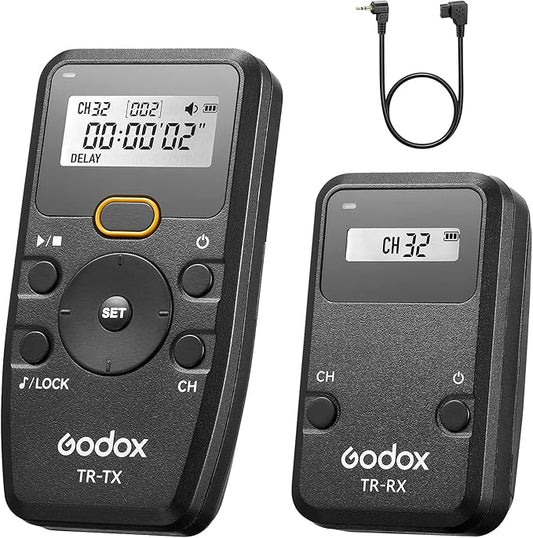 Godox TR-S1 Wireless Remote Shutter for Sony, Wireless Shutter Release Intervalometer Compatible for Sony a900 a850 a700 a580 a560 a550 a500 a450 a400 a350 a100 a99 a77 a77ll a65 a57 a55 a35 a33