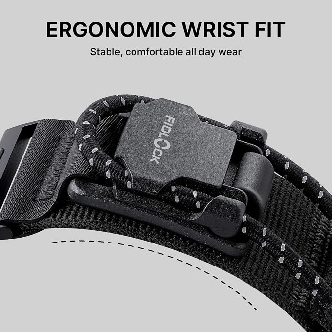 Bandletic Compatible with Apple Watch Series 11 10 46mm Bands for Men, Soft Nylon Sport Strap with Magnetic Fidlock Hook Rope Buckle for iWatch Ultra 3/2/1(49mm), Series 9/8/7(45mm), SE/6/5/4(44mm)