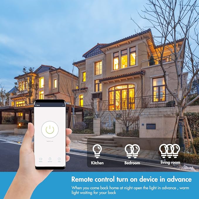 Micmi WiFi Light Switch, Alexa & Google Home Compatible, Timing Function, 3 Gang Smart Touch Switch