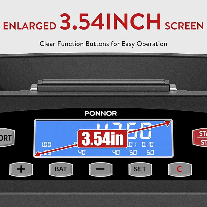 PONNOR Coin Counter Machine Sorter Change and Wrapper Roller Counting Organizer Sorts up to 300 Coins Per Minute Automatically Sorts and Batches - Black