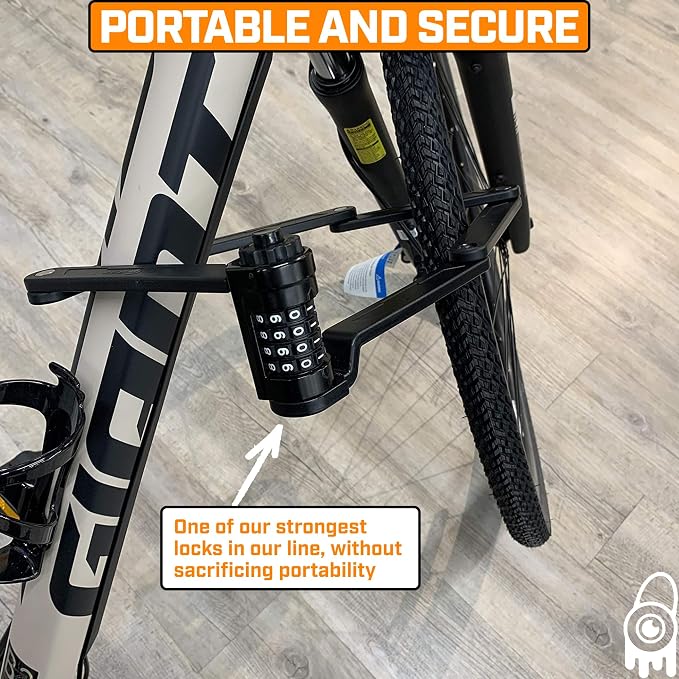 Monster Folding Bike Lock – Heavy-Duty Anti-Theft Hardened Steel, Rust-Proof, Foldable Compact High-Security Lock for Bicycle, Scooter & Motorcycle