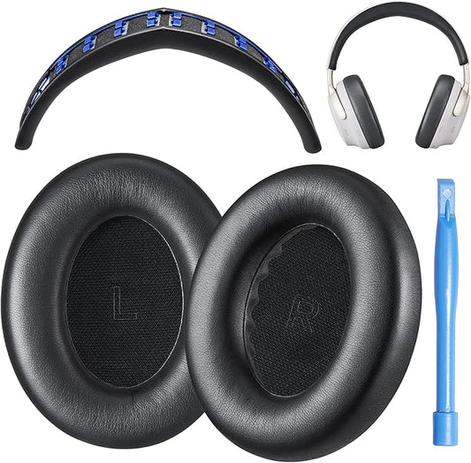 AHG Accessory House Global QC Ultra Replacement Ear pad and Headband Pad Kit Cushion Compatible with Bose QuietComfort Ultra Wireless Headphones (Black). Easy DIY Installation + Great Comfort