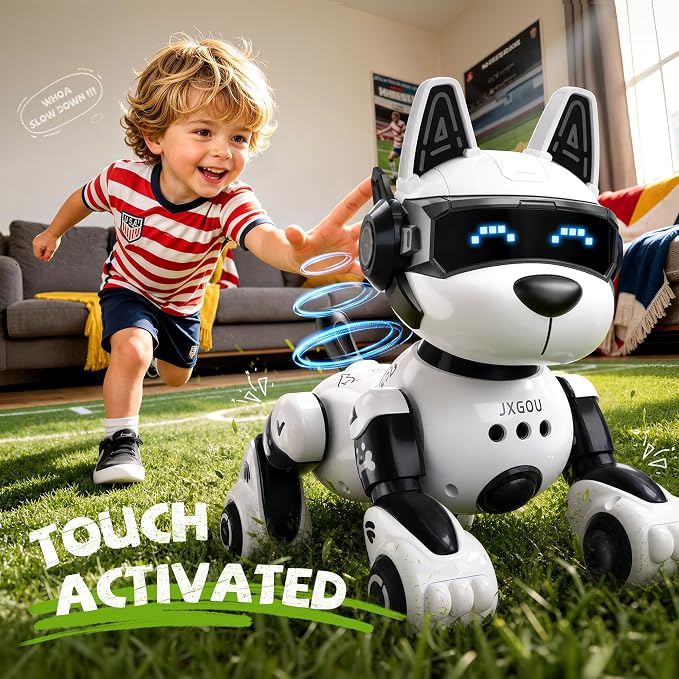 Smart Robot Dog, 2.4GHz Remote Control Robot Dog Toys for Kids 5-7 8-12, Voice & APP Control, Interactive Realistic Robot Puppy Toys for 5 6 7 8 9 10 11 12 Year Old Boys, Birthday Boy Girl Gift
