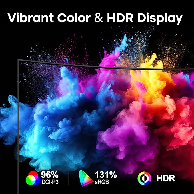 Amzfast 34 Inch Curved Monitor 200Hz UWQHD (3440x1440) Gaming Monitor, 1ms G-SYNC Compatible, 1500R, PIP/PBP, HDR, 131% sRGB, Tilt/Swivel/Height Adjustable,TÜV Rheinland, HDMI 2.1 x 2 & DP 1.4 x 1