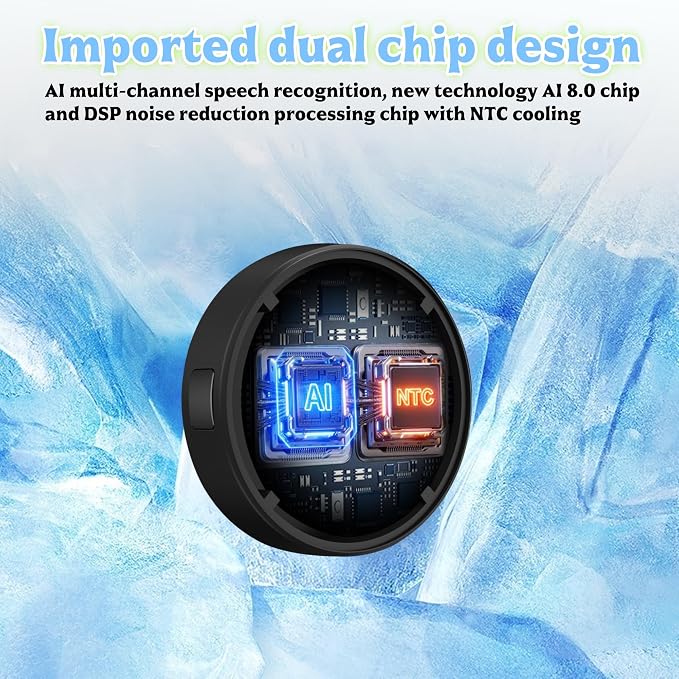 (9800 Hour) Voice Activated Recorder, Voice Recorder HD Recording Device with New Upgraded Version Noise Reduction Module, Portable Audio Recorder for Work, Lectures, Meetings (Black Nova)