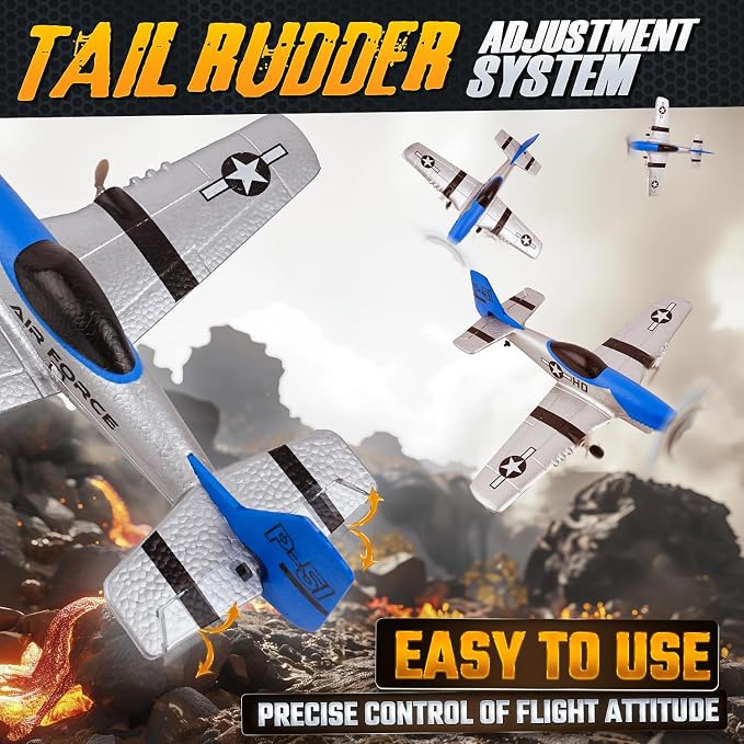 BEZGAR RC Plane, Drones for Kids, 6-axis Gyro Remote Control Airplane, RC Helicopter, Easy Control for Beginners Toys