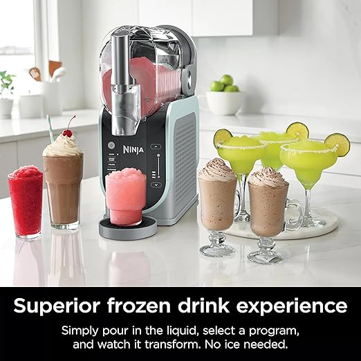 Ninja (Refurbished) SLUSHi with RapidChill Technology, 96 oz. Frozen Drink & Slushie Machine, 5 Preset Programs, Slush, Spiked Slush, Frappe, Milkshake, Frozen Juice, FS305CO (Renewed)