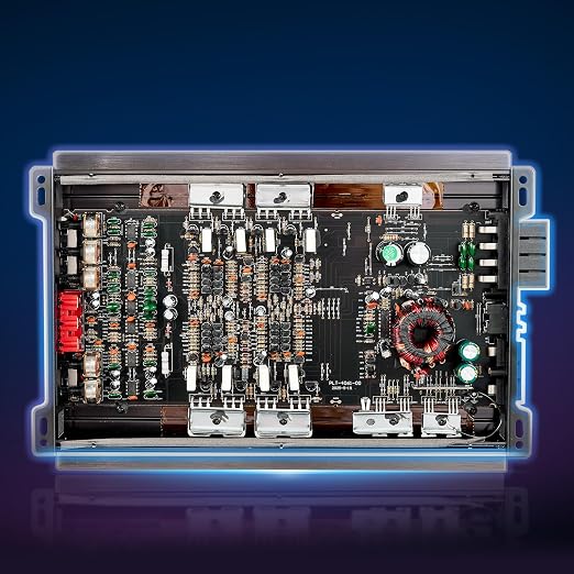 VEVOR 4 Channel Car Audio Amplifier 2 Ohm Stable Bridgeable Class A/B Full Range Amp Max Power 4 x 200W @ 4 Ohm / 4 x 400W @ 2 Ohm for Car SUV Truck Off-Road