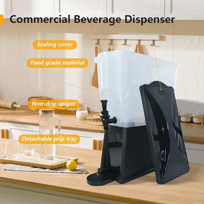 Cliva 3 Gallon Drink Dispensers,Beverage Dispenser For Home And Kitchen,Drink Dispensers For Parties,Juice Dispensers