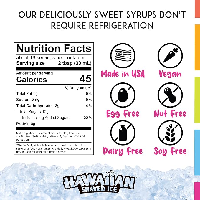 Hawaiian Shaved Ice S700 Kid-Friendly Snow Cone Machine Kit with 3-16oz. Syrup Flavors and Accessories bundled with Hawaiian Shaved Ice S700 Snow Cone Machine with 6-16oz. Syrups and Accessories