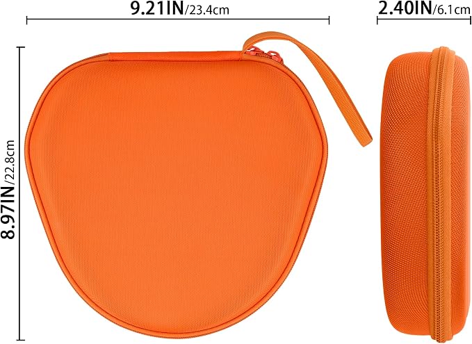 co2CREA Hard Case with Sleep Mode Replacement for Apple AirPods Max 2 / AirPods Max Wireless Over-Ear Headphones (Tangerine Case)