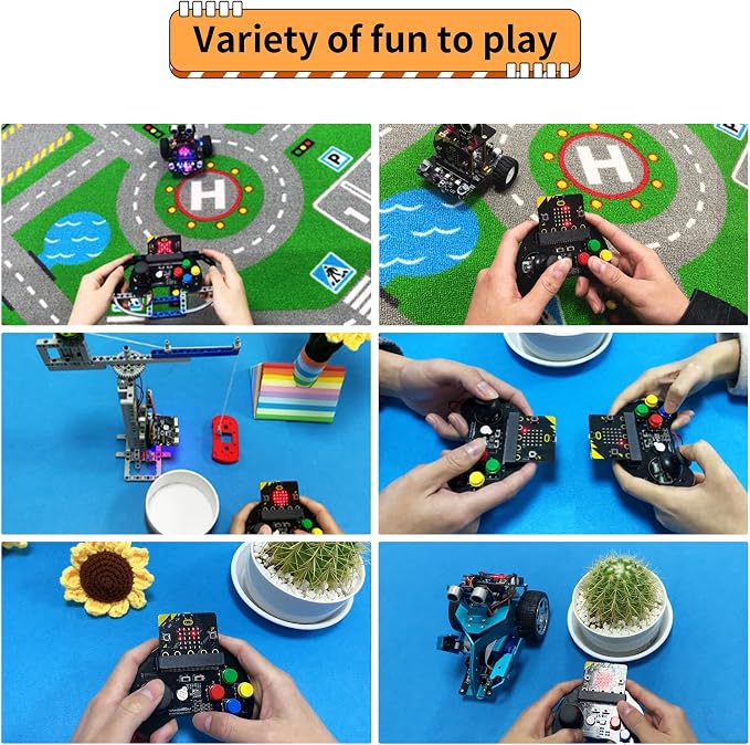Yahboom Microbit V2 Handle Remote Control TinybitPro MakeCode Graphical K210 Vision Module
