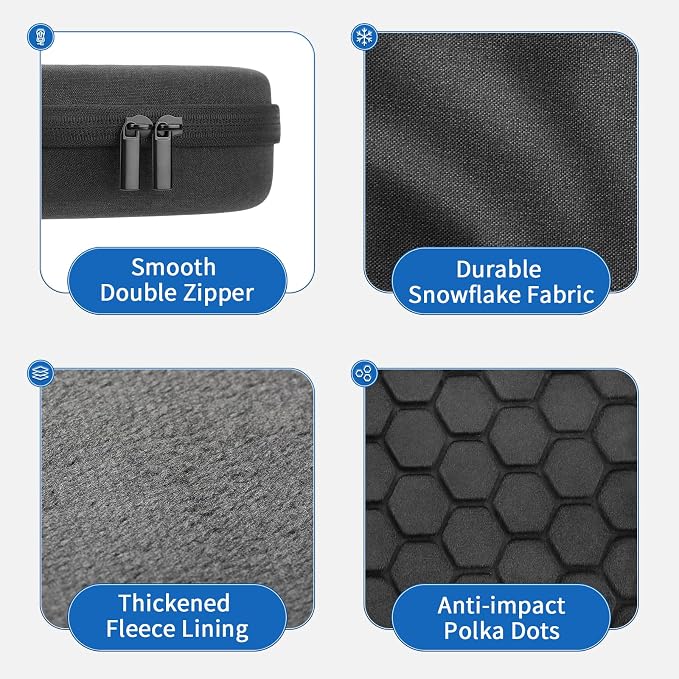 Smart Case for Apple AirPods Max Supports Sleep Mode, Hard Organizer Portable Carry Travel Cover Storage Bag