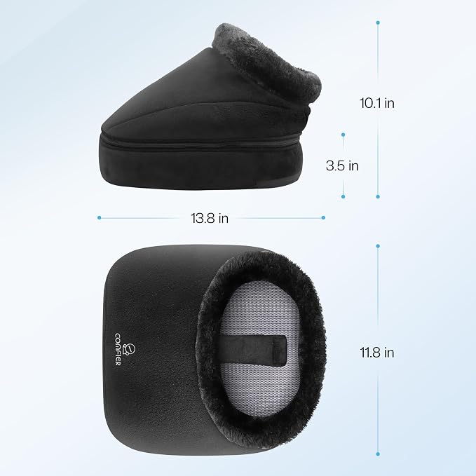 COMFIER 2026 Fathers Day Gift for Dad,Men,Shiatsu Foot Massager with Heat,2-in-1 Foot & Back Massager, Feet Massager Machine for Plantar Fasciitis,Neuropathy, Foot Heater,Electric Foot Warmer