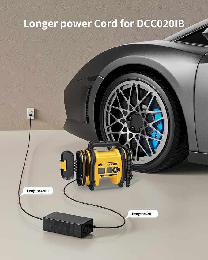 Replacement for N557514 Compatible with Dewalt DCC020IB 20V Tire Inflator | 13.8V Power Adapter Supply for Dewalt 20V Max Tire Inflator Air Compressor