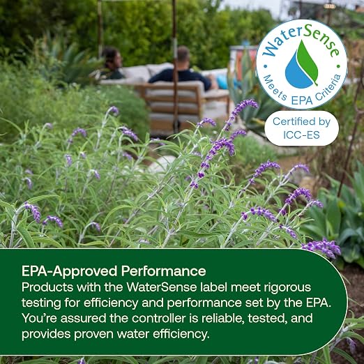 Rain Bird ARC6 App-Based Indoor Smart WiFi Irrigation Sprinkler Timer/Controller, 6-Zone/Station, EPA WaterSense Certified, Compatible with Alexa, Indoor 6-Station