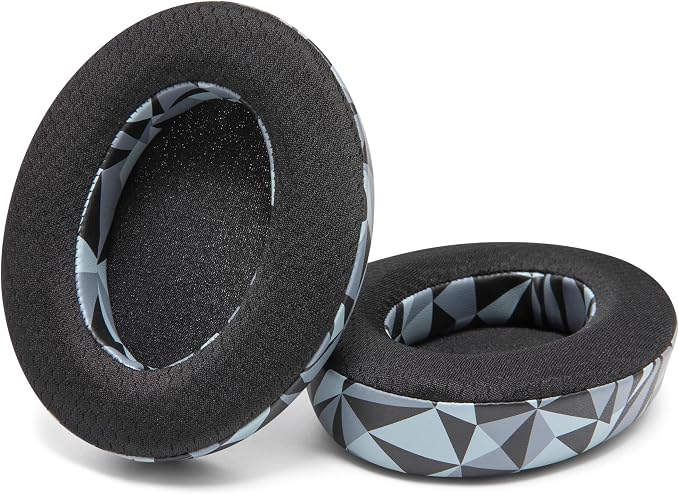WC Freeze HD6XX - Cooling Gel Earpads for Sennheiser HD6XX, HD58X, HD600, HD650, HD660S, HD660S2, HD580, HD565 & More, Made by Wicked Cushions | Extra Comfortable and Cool | Geo Grey
