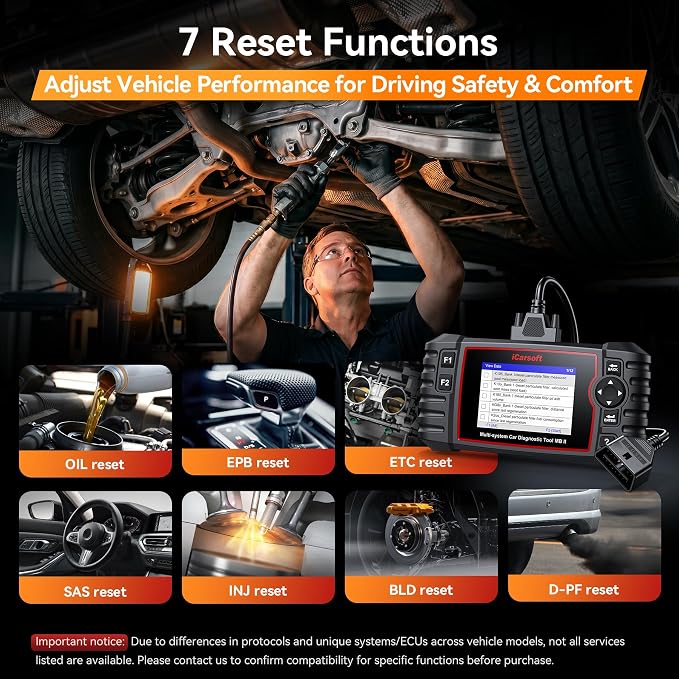 iCarsoft MBII for Mercedes Benz, Reads and Clears Trouble Codes, EPB,SAS, ETC Reset