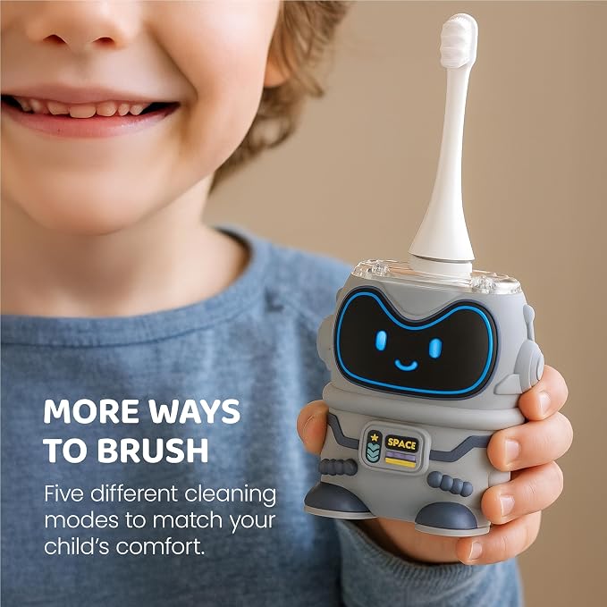 Well Before Kids Electric Toothbrush Bundle – Rechargeable Sonic Toothbrushes with 2-Minute Timer, Soft Dupont Bristles, 2 Brush Heads Each, Gentle for Ages 3+ | Fun Design for Better Brushing Habits