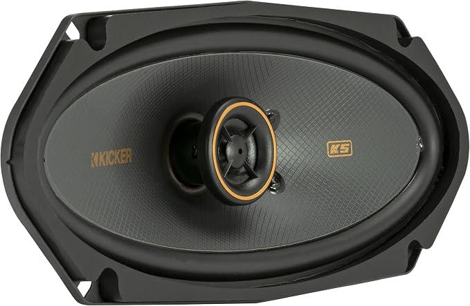 KICKER 51KSC41004 KS-Series 4x10 Coaxial Speakers with .5" tweeters, 4-Ohm, Pair