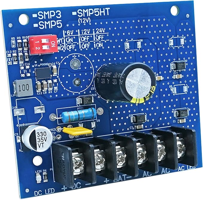 SMP3 Power Supply Charger, Compatible with Altronix SMP3 6 12 OR 24VDC @ 2.5 AMP, A Security Power Solution with Multi-Voltage Output and Battery Backup
