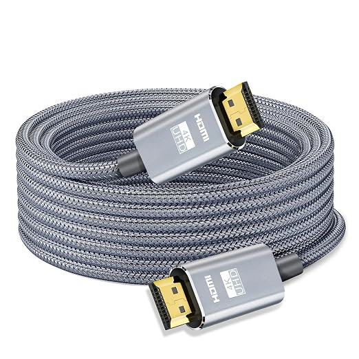 LEADSTAR HDMI Cable 4K 40 ft / 12m, High Speed HDMI 2.0 Cord Braided | 4K@30Hz, Ultra HD, 1080p, ARC, HDR, 3D, HDCP 2.2 | for Xbox, PS5, TV, Laptop, Monitor