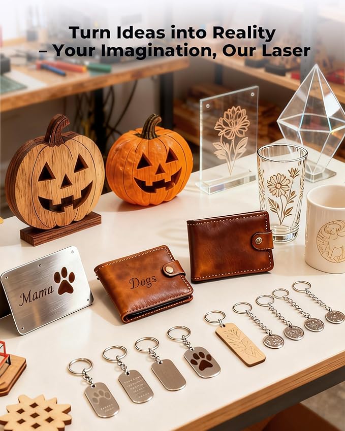 ACMER S1 Laser Engraver,2500mW Engraving Machine for Beginners, 130x130mm Working Area, 0.04mm Precision, Laser Cutter for Wood, Acrylic, Leather, DIY Craft Projects