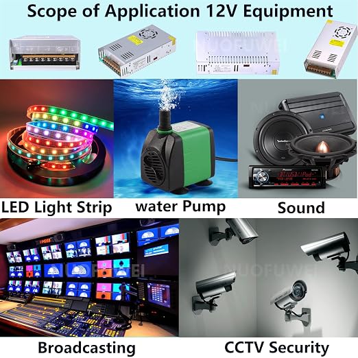 DC 12V 50A 600W Switching Power Supply Adapter 110V AC to 12V DC Converter Power Supply Transformer PSU for 12Volt Motor Pump LCD Monitor CCTV Security Camera Car Stereo 3D Printer