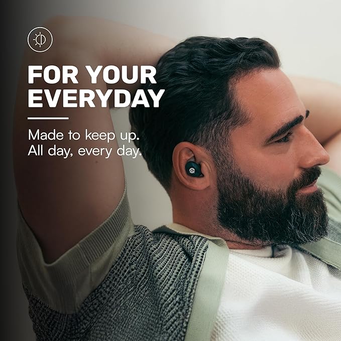 Raycon Everyday Bluetooth Wireless Earbuds with Microphone - Active Noise Cancelling, Sweat & Water-Resistant Earphones, Ear Buds Wireless Bluetooth Up to 32 Hours Playtime (Mint)