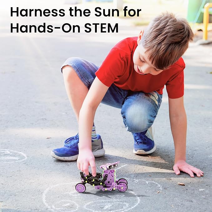 Sillbird Bundle - 2 Items Robot Building Kit with Remote Control & Solar Robotic Toys Christmas STEM Gift for Boys Aged 8-14, Coding Technic Creative Gifts for Kids Teens