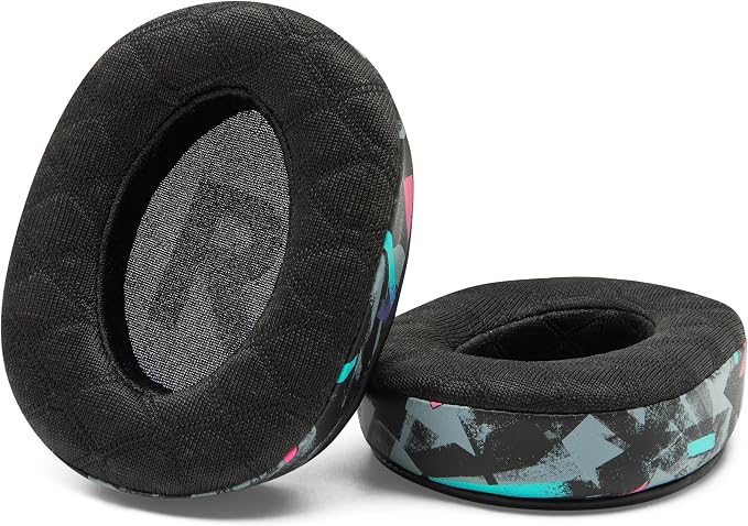 WC Freeze V2 G PRO X – Angled Cooling Gel Earpads Compatible with Logitech G Pro X Series by Wicked Cushions | Angled Pads for Extreme Comfort, New Freeze V2 Cooling Fabric, Extra Thick | 90's Black
