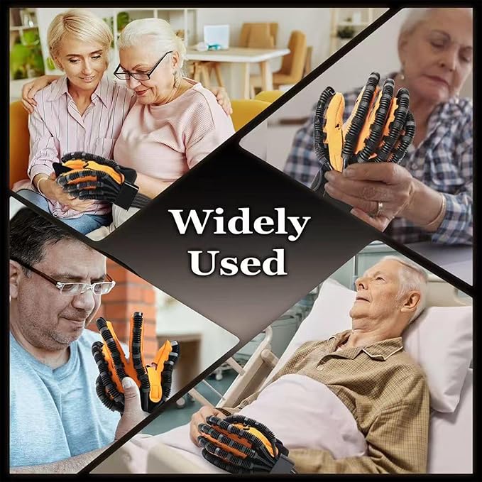 9th Gen Hand Rehabilitation Robot Gloves, Stroke Recovery Hand Therapy Equipment, Automatic LED Touchscreen 4 Modes Mirror Training, Finger Exerciser for Arthritis & Hemiplegia