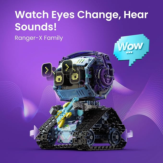 Sillbird Bundle - 2 Items Robot Building Kit with Remote Control Gifts for Kids Boys Ages 8-13, Coding Christmas STEM Robotic Technic Toys for Birthday, Build 5in1 Model