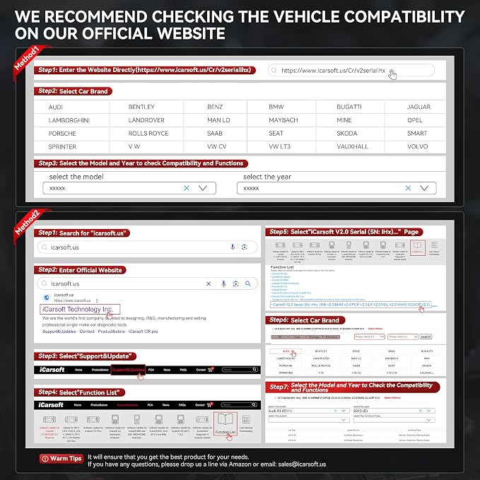 iCarsoft VAWS V2.0 2026 Ver OBD2 Scanner All System Diagnostic Tool for VW, Audi, Bentley, Bugatti, Seat, Man LD, Skoda and etc, 9 Special Services 118 Live Data Battery Test Check Engine Code Reader