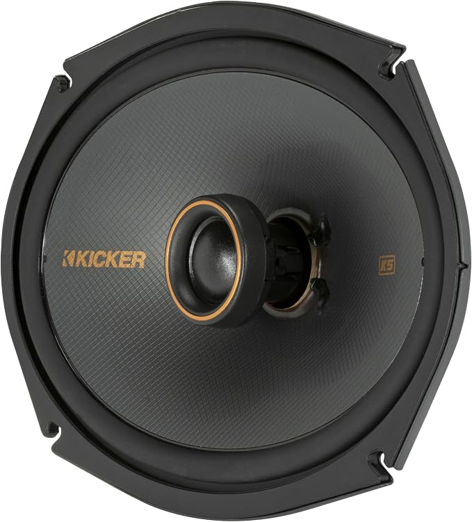 KICKER 51KSC6904 KS-Series 6x9 Coaxial Speakers with 1" tweeters, 4-Ohm, Pair