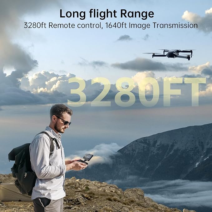 GPS Drone with Camera 4K UHD for Adults, 90 Min Long Flight Time,Long Control Range, Auto Return, Follow Me, Brushless Motor, CHUBORY X10 PRO 5G FPV RC Quadcopter for Beginners