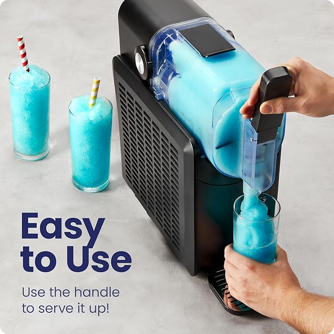 Iceman by Chefman Slush-Ease 68oz Slushie Machine, 48oz Liquid Capacity Frozen Drink Maker & Slushy Machine with 5 Presets and LED Display, Perfect for Frozen Margaritas, Frappes, Smoothies & Shakes