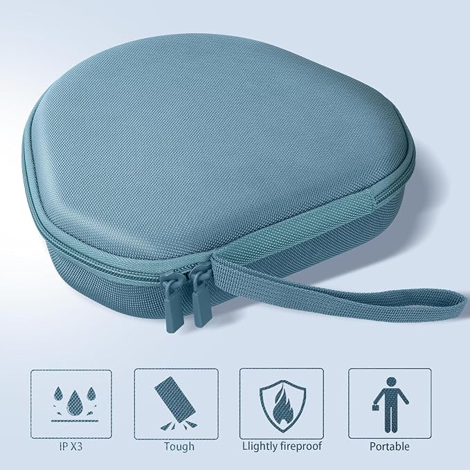 co2CREA Hard Case with Sleep Mode Replacement for Apple AirPods Max 2 / AirPods Max Wireless Over-Ear Headphones (Sky Blue Case)