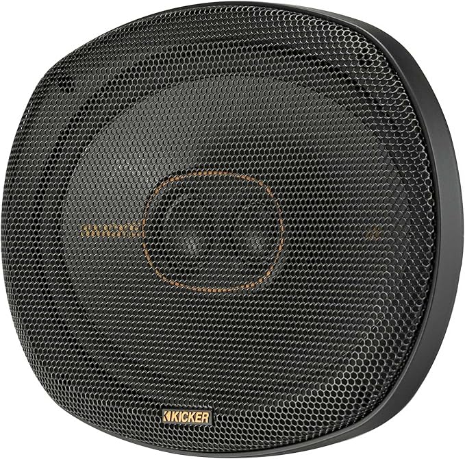 KICKER 51KSC69304 KS-Series 6x9 3-Way Speakers with 1" and .75" tweeters, 4-Ohm, Pair