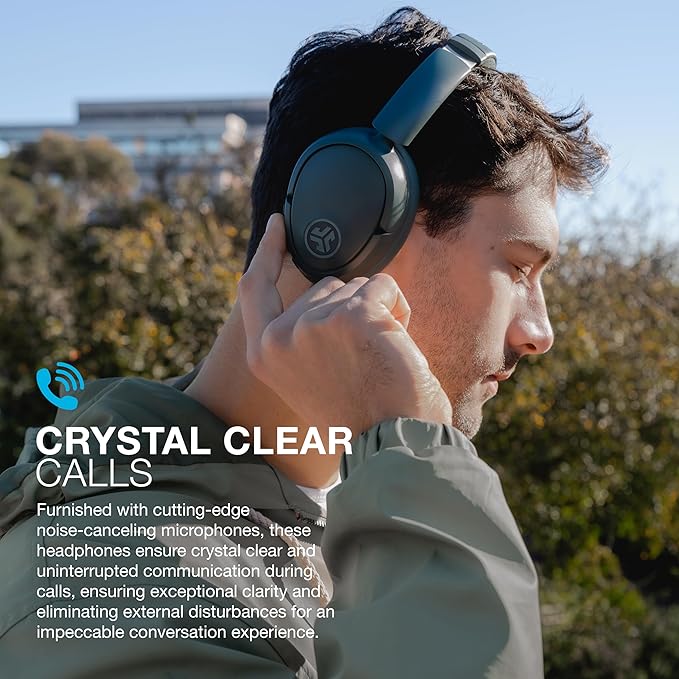 JLab, JBuds Lux ANC, Over Ear Headphones, Active Noise Cancelling, Bluetooth, Spatial Audio, Sage