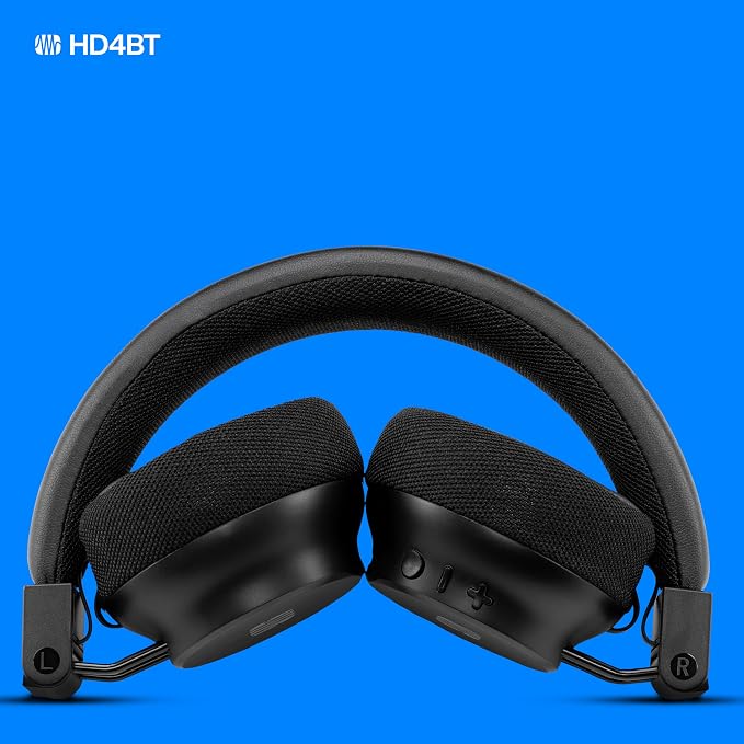 PreSonus Eris HD4BT — Over-Ear Closed-Back Wireless Headphones, Bluetooth, ANC Noise Cancelling, Up to 60 Hours Battery Life, Studio Headphones for Mixing, Monitoring, Recording, Eclipse Black
