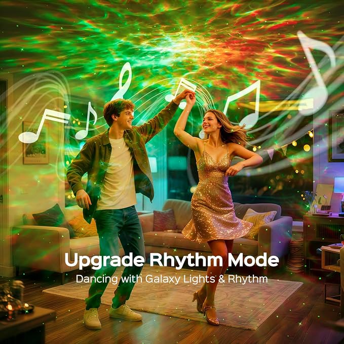 COOLNIGHT White Noise Sound Machine & Spectral Atmosphere Projector, 15 Soothing Pure Music & Nature Sounds, Premium Consumer Electronics Sleep Aid