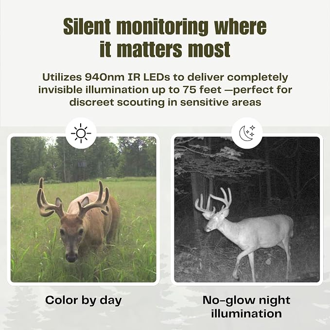 Cuddeback CuddeLink Black Flash LL-3A (L Series) Cellular Trail Camera, with no-Glow Illumination, Fast ¼ Sec Trigger, 940nm IR LED, for Hunting, Backyard Wildlife & Outdoor Game Monitoring