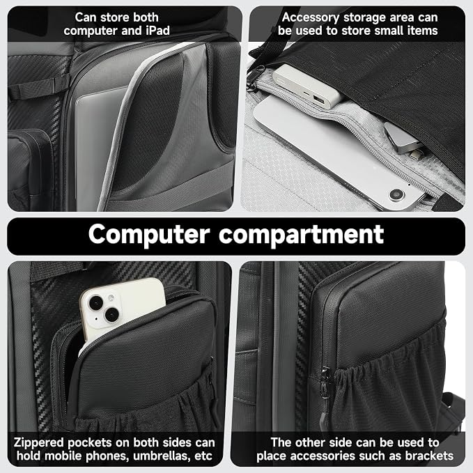 STARTRC Outdoor Backpack 40L for DJI Mavic 4 Pro/Air 3S/Avata 360/Mini 5 pro Drone and Accessories, can Accommodate 2-3 Drones or Cameras，One-piece DlY Partition Design