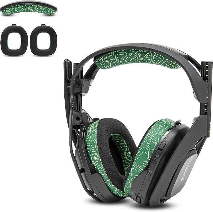 WC Mod Kit A50 - Cooling Gel Earpads + Headband Replacement for Astro A50 Gen 4, Gen 5 & A50X by Wicked Cushions | Enhanced Comfort, Cooling & Durability | Emerald Tide