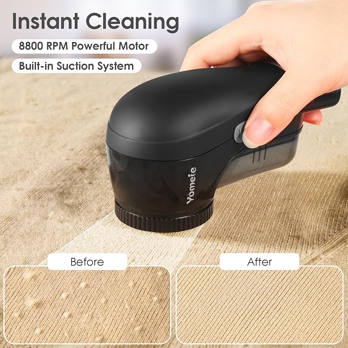 Fabric Shaver BWG-507 Black & Electric Lint Remover M22-G Gray